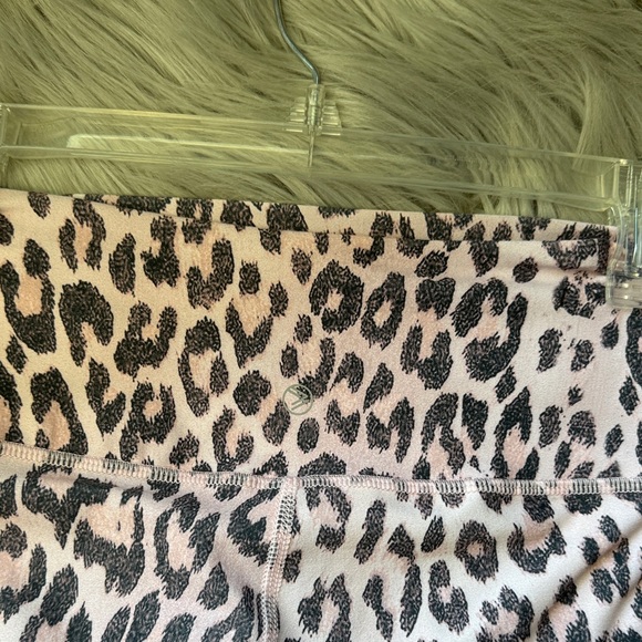 Savvi Juniors Pink Leopard Print High-Waist Leggings - Picture 2 of 2